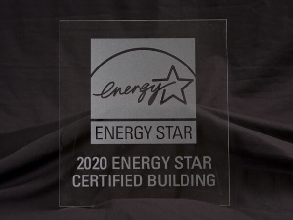 2020 Energy Star Certified Building Frosted Glass Plaque