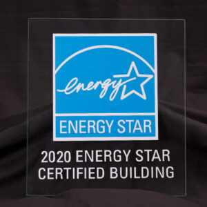 EPA Blue/White Acrylic Plaque, 2020, for buildings KIT